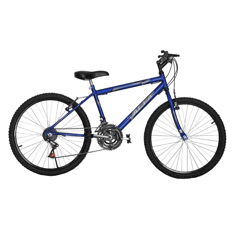 BICICLETA MOUNTAIN BIKE ARO 24 MASCULINA - AZUL