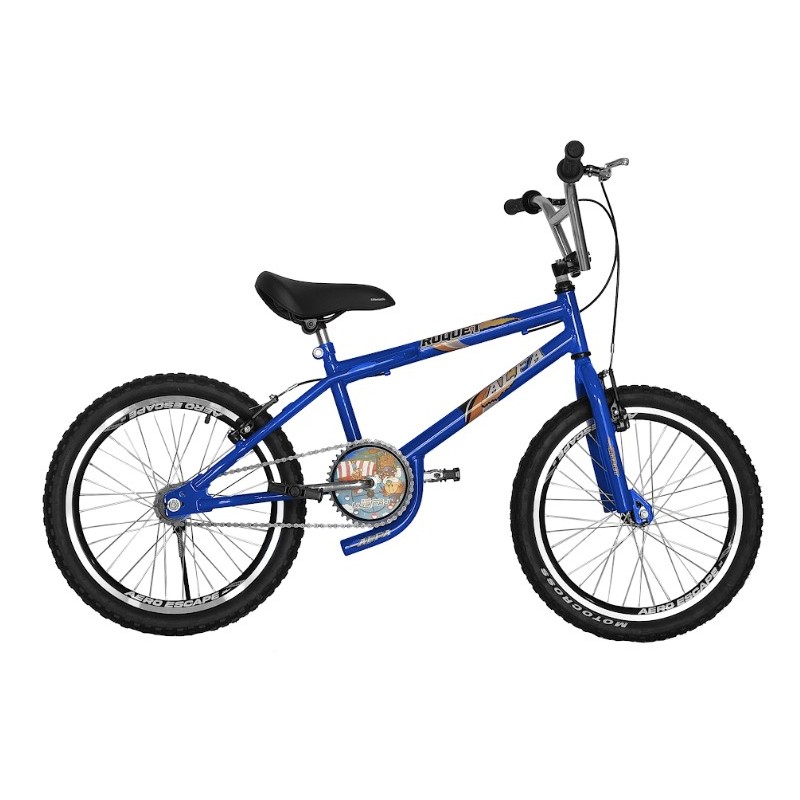 Bicicleta Aro 20 Quadro Freio V-Brake Cross Bike Edition Aço Azul